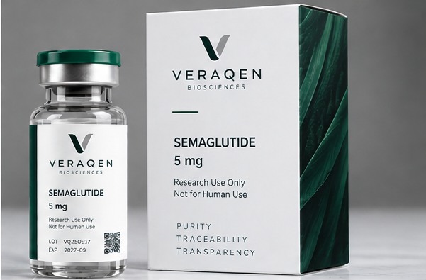 Veraqen research product packaging